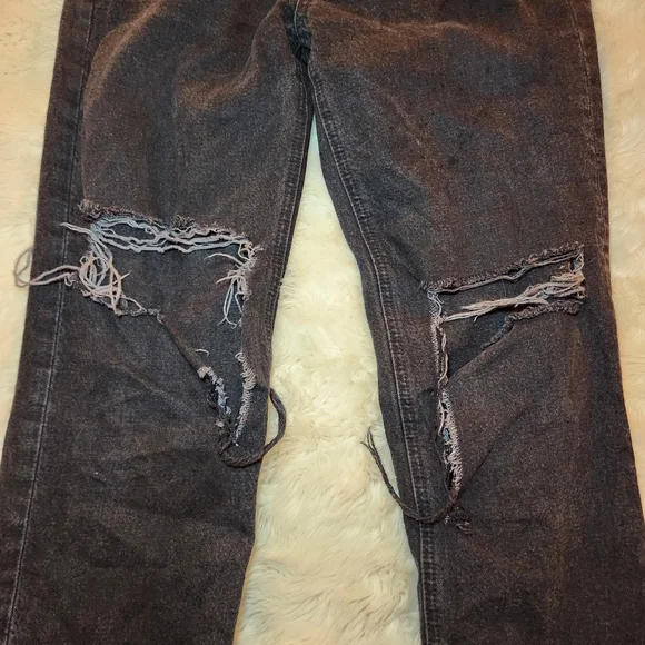 Aviator Nation Vintage Black Distressed Rippedjeans Size 24